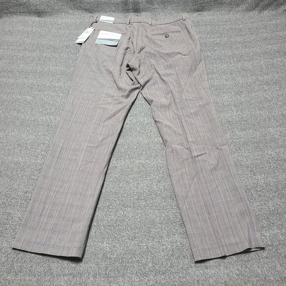Perry Ellis Portfolio Pants Mens 34x32 Slim‎ Fit Stretch Dress Formal Trousers - Picture 9 of 12